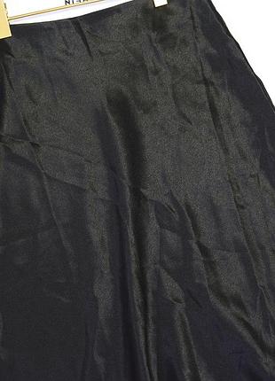 Новая черная сатиновая макси юбка shein6 фото