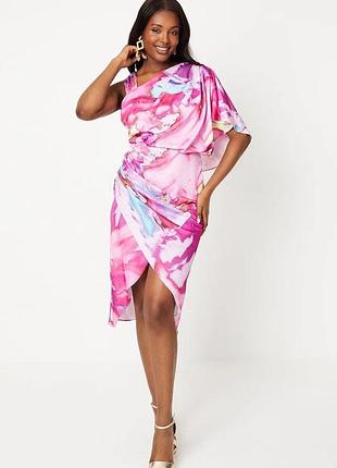Asos coast новое сукн атласное сатиновое акварельное
