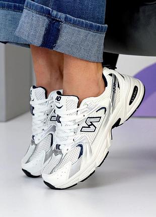 Кроссовки "step", белый/серебро, экокожа/текстиль