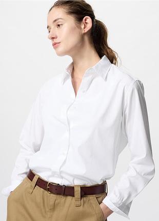 Сорочка базова біла котон uniqlo