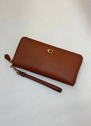 Гаманець брендовий coach large wallet шкіра оригінал перша лінія