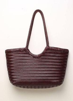 Сумка плетена dragon diffusion dark brown 2