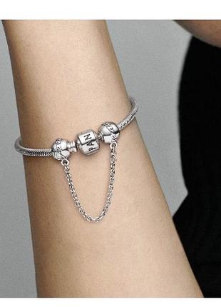 Family forever safety chains, 5cm pandora шарм семья навсегда