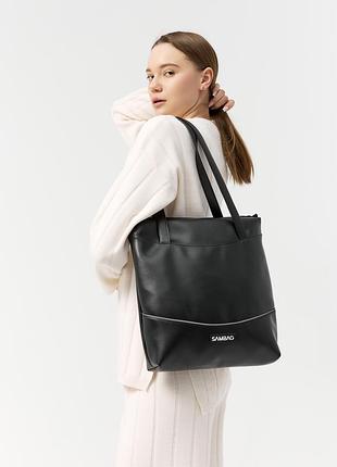 Сумка шоппер sambag nova черная