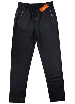 Штани спортивні прямі для хлопців без утеплення 176 чорний