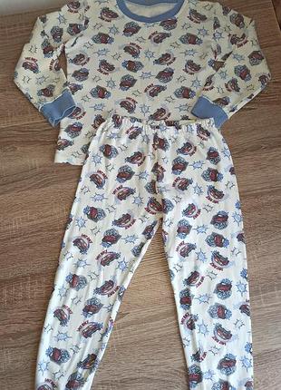 Пижама хлопковая на мальчика 110 г.