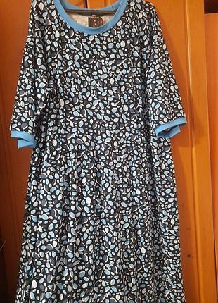 Новое платье бохо 2ярусная вискоза трикотаж оверсайз