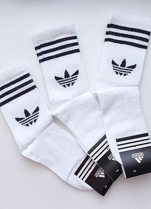 6 пар носка женские, подростковые "adidas" теннис. 36-40р. белые. высокие, демисезонные, летние