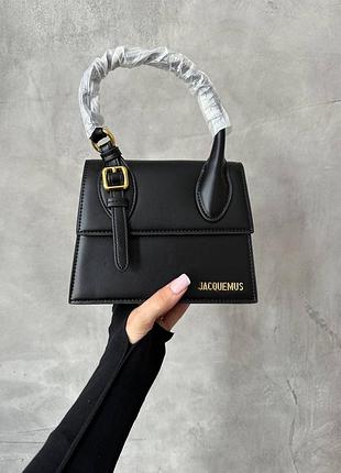 Сумка жіноча шкіряна преміум чорна