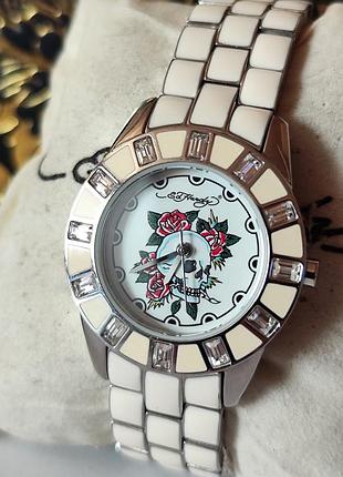 Ed hardy часы женские, камни swarovski