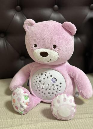 Мишка chico ночник музыкальная игрушка проектор