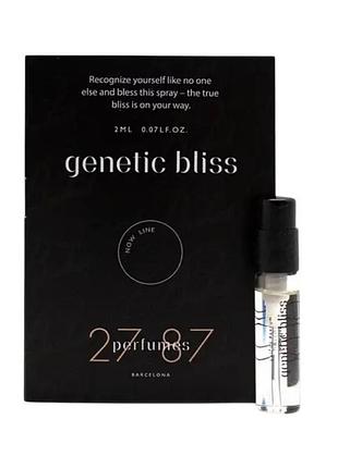 27 87 perfumes genetic bliss пробник 2 мл