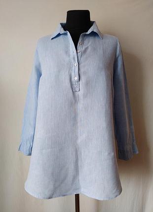 Льняная оверсайз рубашка от h&m