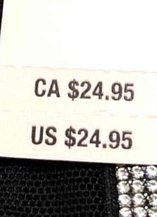 Трусики victoria's secret подарок с упаковкой. черные стринги с 5 полосками страз. танцы х...