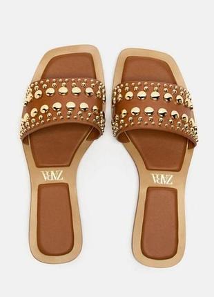 Шлепки шлепанцы босоножки zara