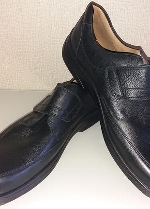 51-33 см. туфлі на липучках 100% нат. шкіра jomos (німеччина) великий розмір