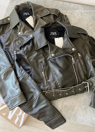 Мега шикарная винтажная куртка косуха zara