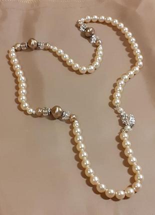Нитка перлів shell-pearls і браслет. чохія. 50-60 г.г. вінтаж