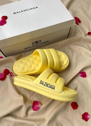 Шлепанцы bl puffy slides «yellow»