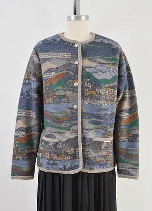 Geiger оригинальная аутентичные вещь - жакет блейзер с 💯 вовни,р 42