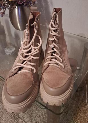 Ботинки замш 38р