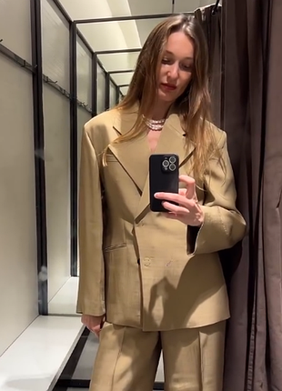 Приталений жакет zara