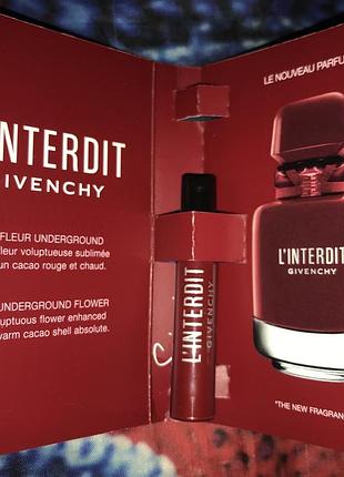 Givenchy l’interdit eau de parfum rouge intense