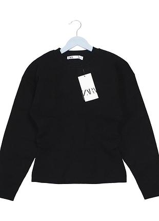 🔥sale🔥новий чорний базовий приталений светр zara