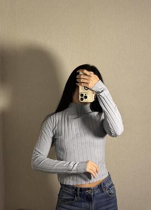 Водолазка в рубчик