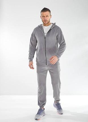 🔝 чоловічий велюровий костюм на весну-осінь