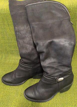 Черные сапоги сапожки dkode.размер 38.португалия.натуральная кожа