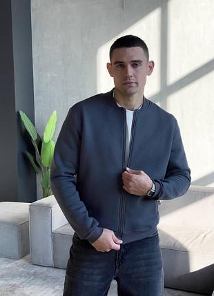 Куртка бомбер на флісі