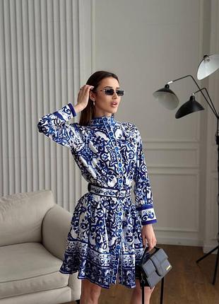 Сукня миди платье поликотон люкс