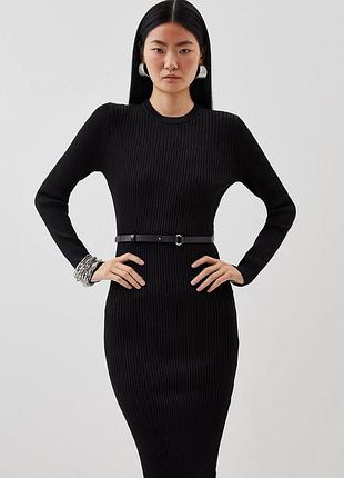 Плаття скіні трикотажне чорне 'karen millen' 44р