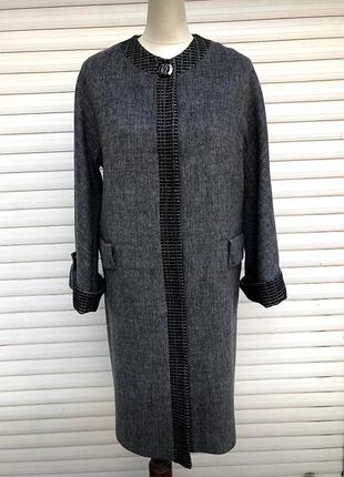 Пальто жіноче сіре кашемірове