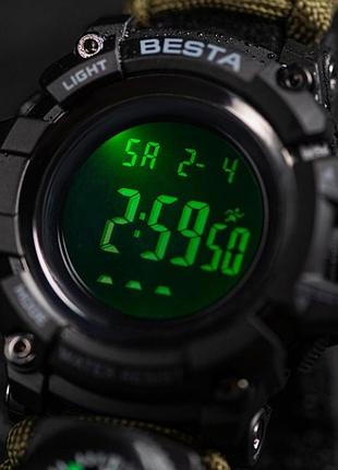 Мужские водостойкие тактические часы besta tactical