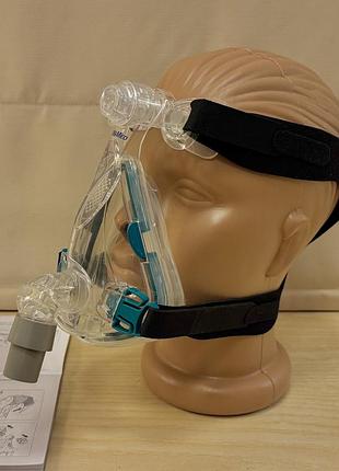 Сіпап маска resmed mirage quattro, розмір м, cpap, біпап, храп, апноє