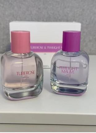 Туалетная вода zara tuberose и twilight mauve zara.