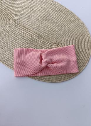 Жіноча пов'язка на голову в рубчик на весну пов'язки весняні