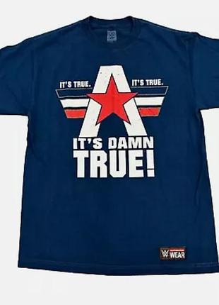 Authentic wear wwe kurt angle "it's damn true" товста футболка size l