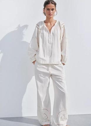 Рубашка женская белая zara new