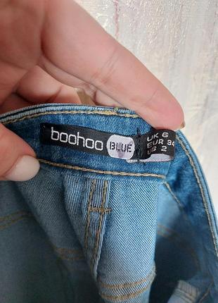 Новые голубые джинсы boohoo xs5 фото