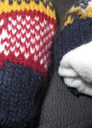 Теплі зимові рукавички 1-2 років2 фото