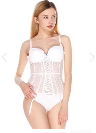 Белый секси комплект невесты