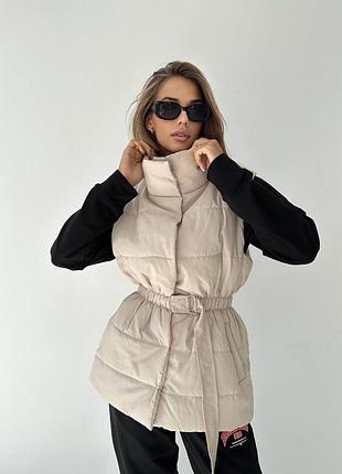 Женский жилет на кулиске