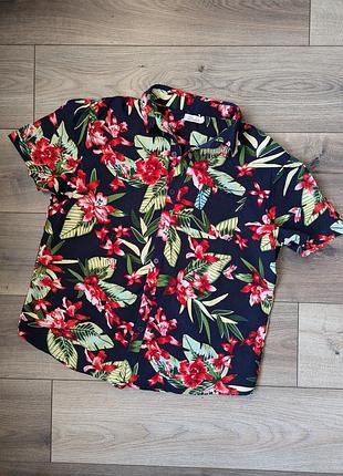 Летняя сорочка гавайка another influence