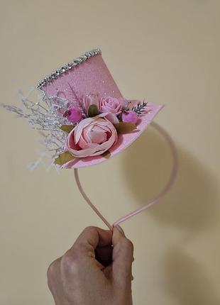 Обруч праздничный весенний цветочный