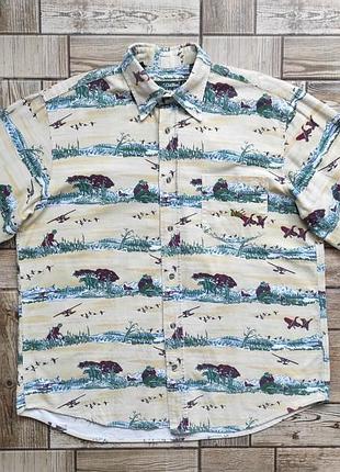 Рубашка old river охота рыбалка кантри