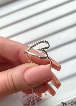 Серебряная кольца сердце