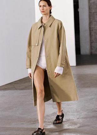 Тренч  в рабочем стиле  zara
